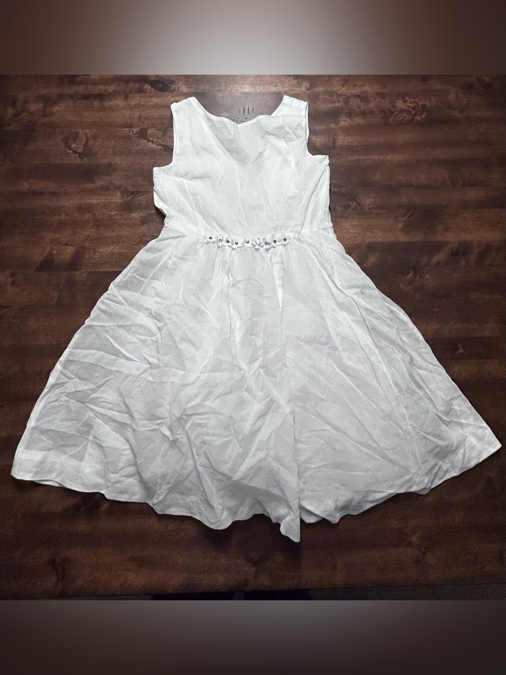 NWT Crewcuts By J Crew Girls 100% Cotton White Dress 🌸💎Waistband Size 10